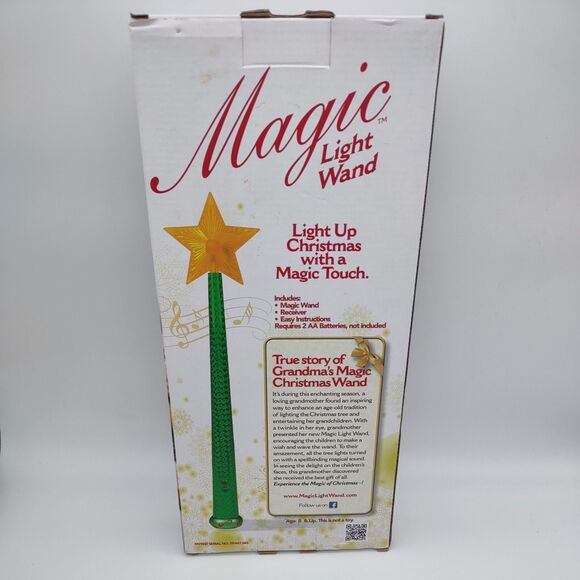 Magic Light Wand Christmas Remote Control & Receiver W/Light and Sound Green - Picture 2 of 11